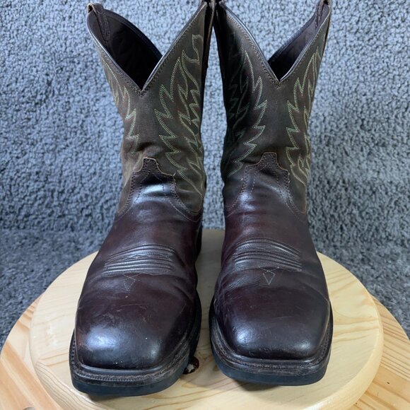 Ariat Groundbreaker Work Boots Mens Size 13 Extra Wide Brown Leather Western - Picture 2 of 9